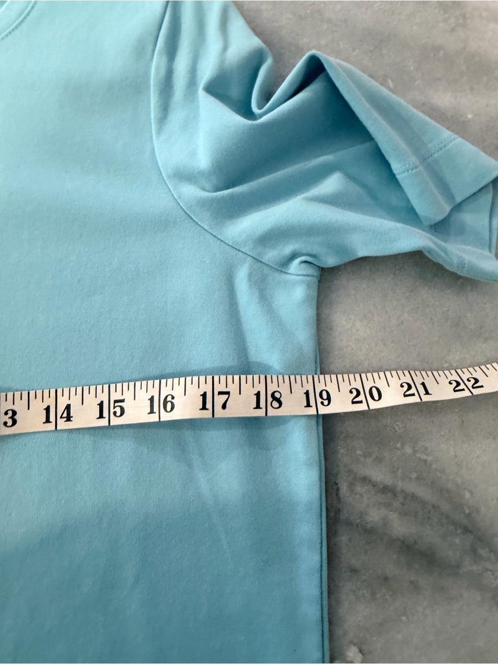 L.L. Bean Size M Light Blue Short Sleeve Crew Neck Cotton Stretch Tee Shirt - Picture 7 of 9